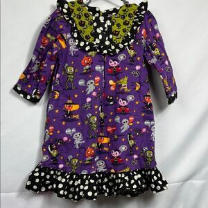 Jelly the Pug Monster Bash Jessica dress Halloween purple and black size 6
